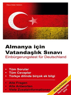 cover image of Almanya icin Vatandaslik Sinavi